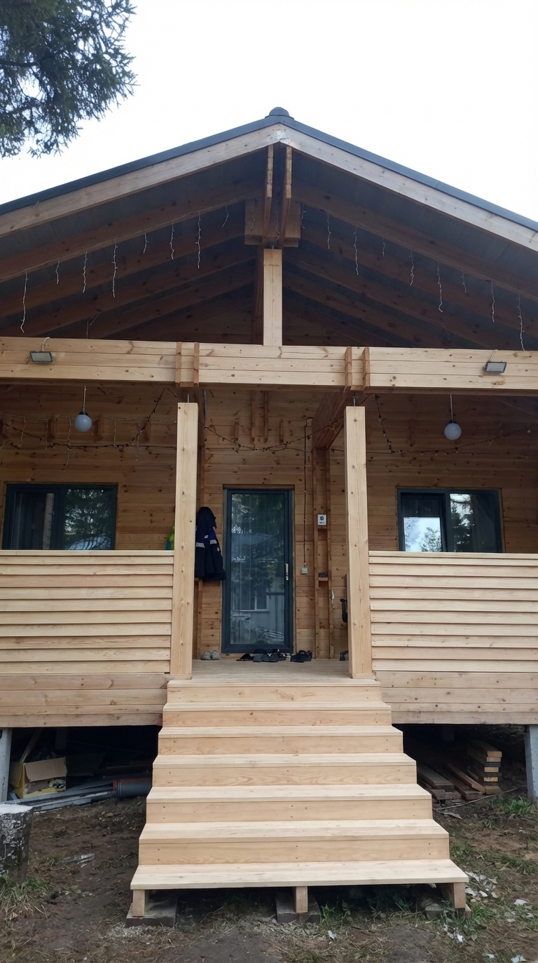 Дом из двойного бруса