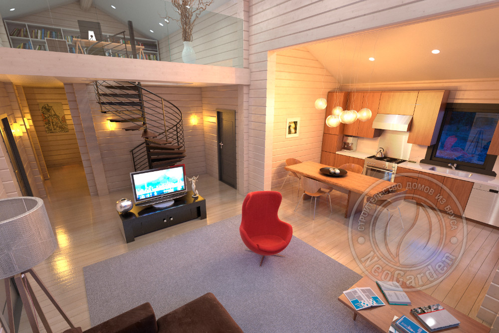 Беседка из двойного бруса - фото 9