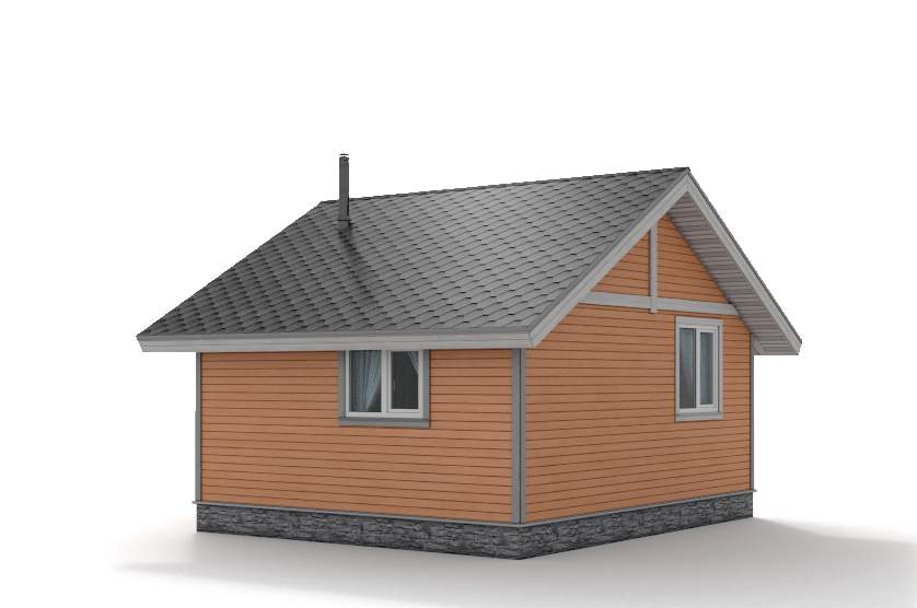 Беседка из двойного бруса