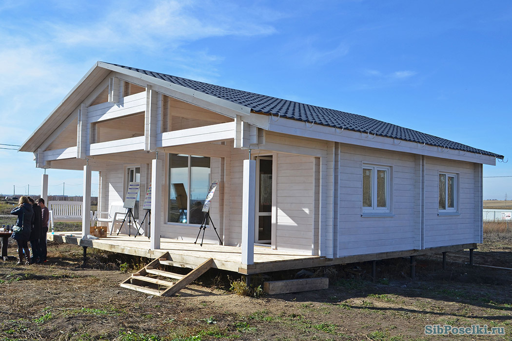 Беседка из двойного бруса - фото 17